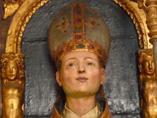 hoofd van het processiebeeld van Aemilianus [met dank aan Emile Berger)