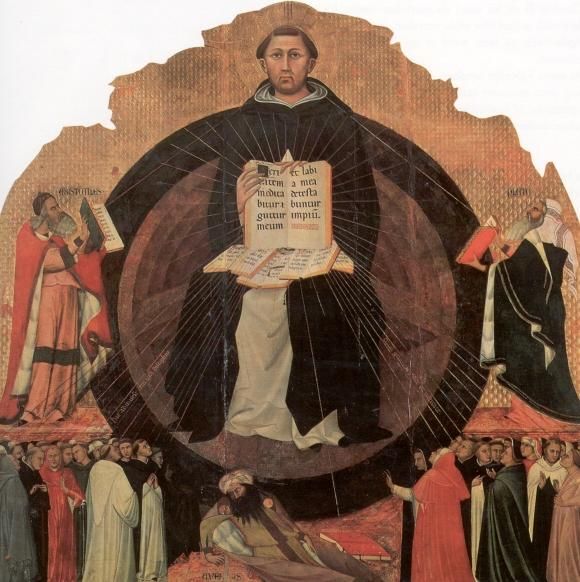 Thomas als bekroning van voorafgaande filosofieën.
