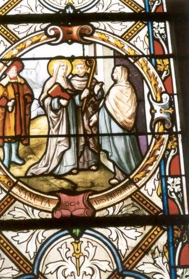 Sint Austreberta wordt eerste abdis van het klooster te Pavilly.
