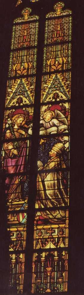 Jozefkapel. Paus Pius IX biddend voor Sint Jozef.