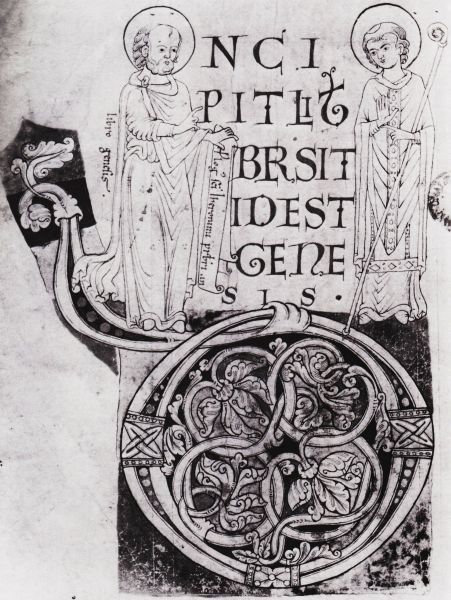 Links Hiëronymus; rechts Desiderius (= Didier) van Langres.