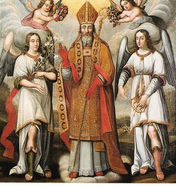 Saint Dié verheerlijkt in de hemel