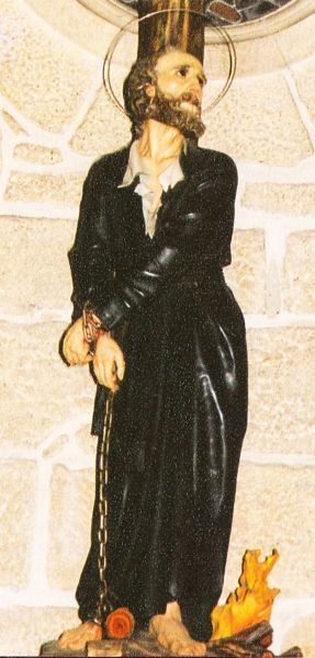 Francisco aan de martelpaal