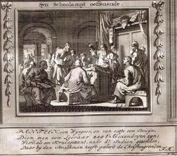 Pantaenus geeft onderricht in de catechetenschool van Alrxandrië in Cav.1698