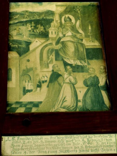 Arbogast geïnstalleerd als bisschop van Straatsburg