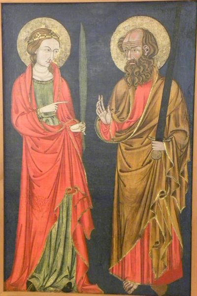 Thecla afgebeeld met Paulus.