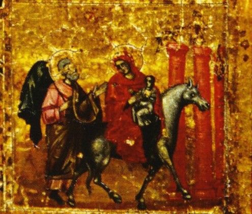 11. Klaarheid kwaamt gij ontsteken in het land van Egypte, en 't duister van de dwaling doorbreken, toen, Verlosser, aldaar door uw macht alle afgoden werden ontkracht, neergeveld. En 't volk, zo van zijn juk bevrijd, kon dankbaar tot Gods moeder spreken:...