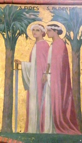 Sainte Foy (Fides) met haar zus Albert(in)a