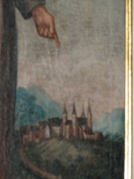 De kloosterkerk aan de voeten van Ludwig.
