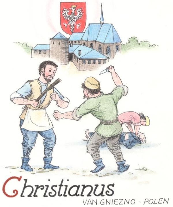 Benedictus van Gniezno met Isaac, Johannes, Matteus en Christianus (1)