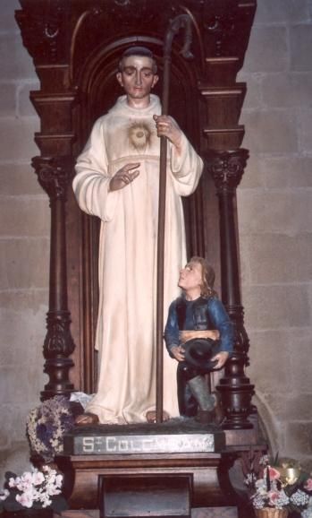 Columbanus (met een vereerder die zijn voorspraak inroept).