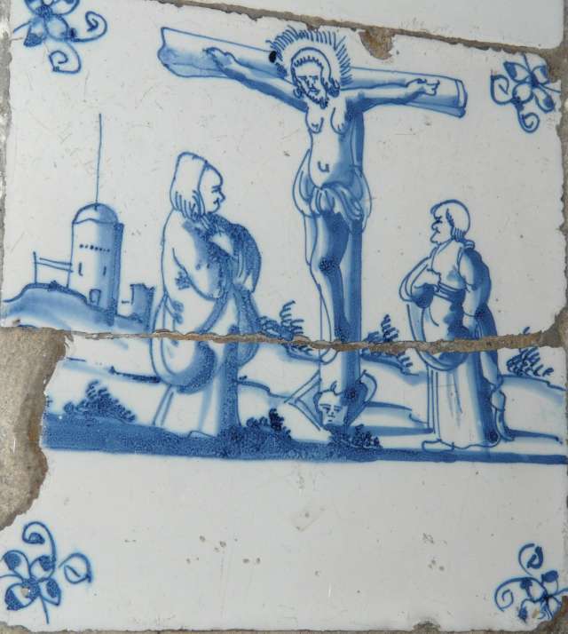 Jezus sterft, Maria en Johannes