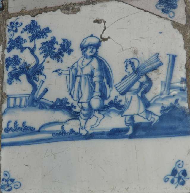 Abraham en Isaak op weg