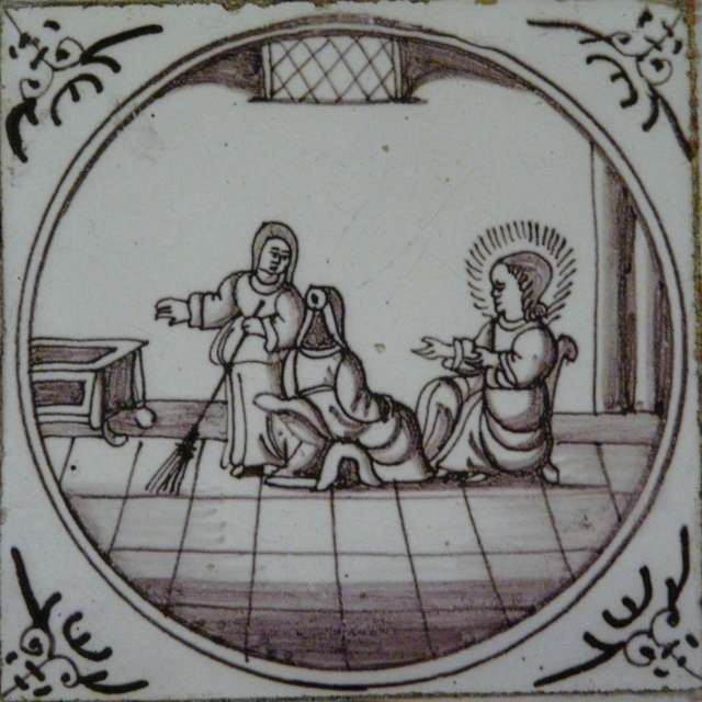 Jezus met Martha en Maria